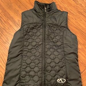 Marker Womens Black Quilted Fleece Lined Vest